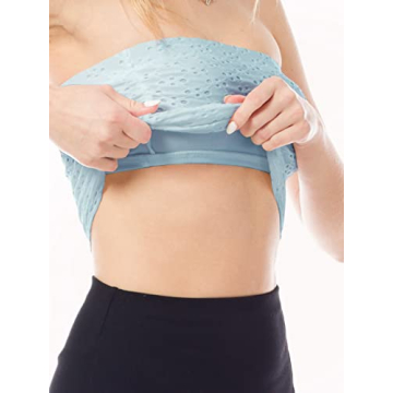 MixMatchy Women's Eyelet Lace Tube Top Perfect for Summer