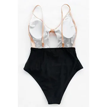CUPSHE Sweet Honey Bowknot One-Piece Swimsuit for Women