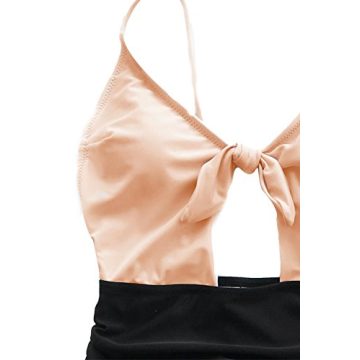 CUPSHE Sweet Honey Bowknot One-Piece Swimsuit for Women