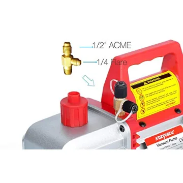 Kozyvacu TA450 1-Stage Vacuum Pump and Manifold Gauge Kit