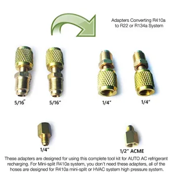 Kozyvacu TA450 1-Stage Vacuum Pump and Manifold Gauge Kit