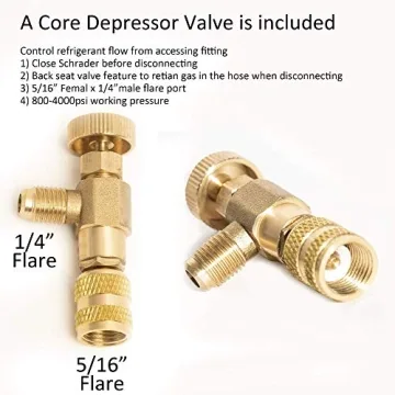 Kozyvacu TA450 1-Stage Vacuum Pump and Manifold Gauge Kit