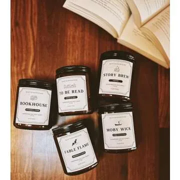 Bowtie Bookhouse Lavender and Amber Candle Gifts
