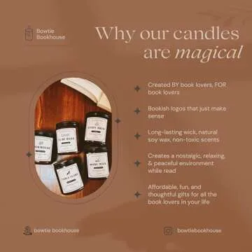 Bowtie Bookhouse Lavender and Amber Candle Gifts