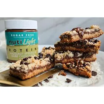 Nutilight Sugar Free Protein + Hazelnut Spread with Cocoa, Keto and Diabetic friendly, Non-GMO, Gluten and Soy Free, 11 Ounces (Pack of 1)