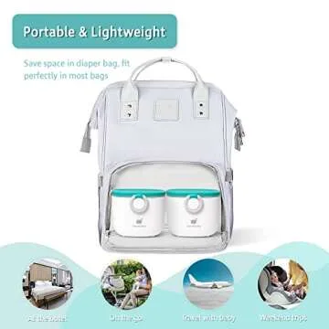 Termichy Baby Formula Dispenser, Portable Formula Dispenser Container with Scoop and Carry Handle for Travel Outdoor Activities for Baby Infant, 500ml
