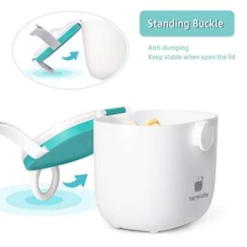 Termichy Baby Formula Dispenser, Portable Formula Dispenser Container with Scoop and Carry Handle for Travel Outdoor Activities for Baby Infant, 500ml