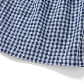 Pivanzore Y2k Plaid Shorts for Women Casual Elastic Waist Aesthetic Lounge Bottom Baggy Pajama Shorts Boxers Sleepwear (Dark Blue,Medium)