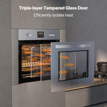 Empava 24" Gas Wall Oven with Convection & Rotisserie