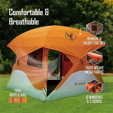 Gazelle T4 Waterproof 4 Person Pop Up Camping Tent