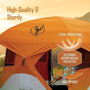 Gazelle T4 Waterproof 4 Person Pop Up Camping Tent