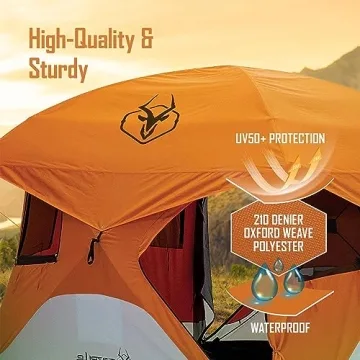 Gazelle T4 Waterproof 4 Person Pop Up Camping Tent