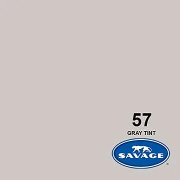 Savage Seamless Paper Photography Backdrop - Color #57 Gray Tint, Size 107 Inches Wide x 36 Feet Long, Backdrop for YouTube Videos, Streaming, Interviews and Portraits - Made in USA