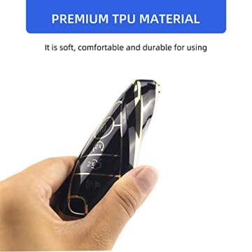 OFFCURVE Key Fob Cover for Ford, Premium TPU Case