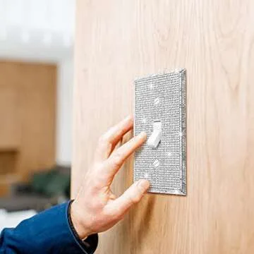 Stunning Rhinestone Light Switch Cover 2 Pcs