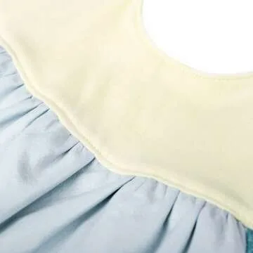 Waterproof Baby Girl Dress Bibs with Adjustable Snaps