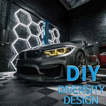 LZHOME Hexagon LED Garage Light - 25 Pack, 26400LM, Modern Design for Ultimate Brightness