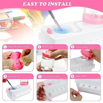 Paint Brush Cleaner for Easy Water Color Painting