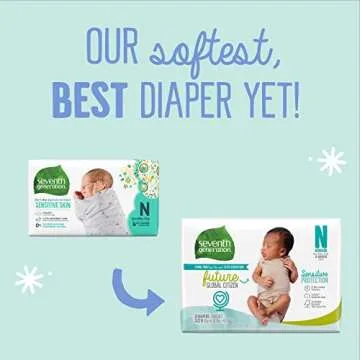 Seventh Generation Newborn Diapers – 31 Count Sensitive Protection
