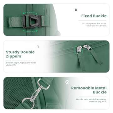 Sinaliy Travel Backpack, Flight Approved Backpack, College Backpack Bag, Casual Daypack, Hiking Backpack, Waterproof Carry On Business Backpack, Fit 16 Inch Laptop