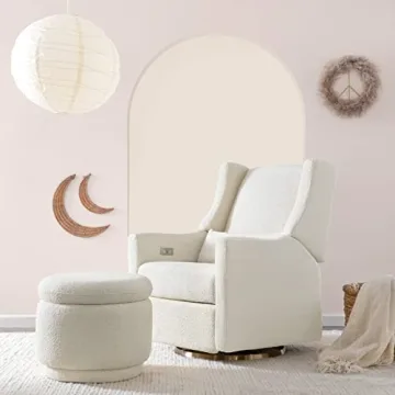 Babyletto Enoki Storage Ottoman - Ivory Boucle, Certified Safety