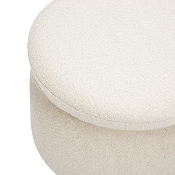 Babyletto Enoki Storage Ottoman - Ivory Boucle, Certified Safety