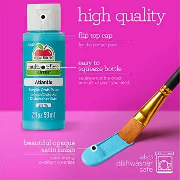 Vibrant Apple Barrel Acrylic Paint Set for Craft Enthusiasts