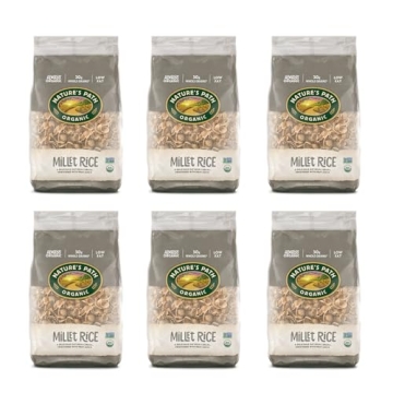 Nature's Path Organic Millet Rice Flakes Cereal Pack of 6
