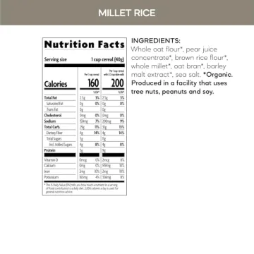 Nature's Path Organic Millet Rice Flakes Cereal Pack of 6