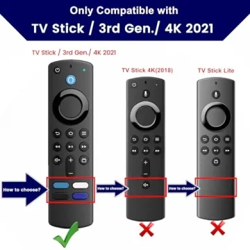 2-Pack Glow Green + Blue Remote Covers for Fire TV Remotes