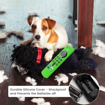 2-Pack Glow Green + Blue Remote Covers for Fire TV Remotes