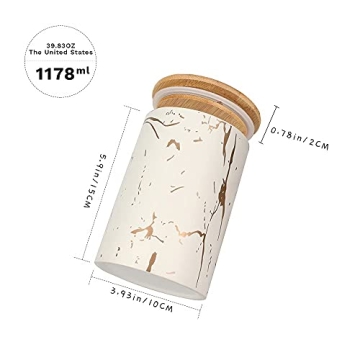 Stylish White Ceramic Canister Set for Kitchen Storage