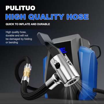 PULITUO Portable Air Compressor for Fast Inflation