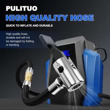 PULITUO Portable Air Compressor for Fast Inflation