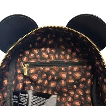 Loungefly Exclusive Disney Minnie Mouse Leopard Print Double Strap Shoulder Bag