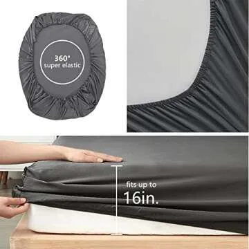 Gamer Bedding Set - ROWADALO 6 Piece Bed in A Bag