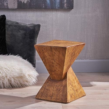 Stylish Lightweight Concrete Accent Table by Christopher Knight