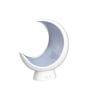 ECOLOR Smart Cordless Bedside Moon Lamp with Voice Control