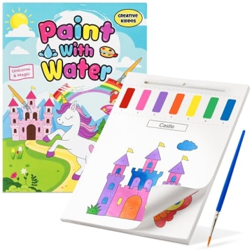 Paint With Water Book for Kids: Unicorns & Magic - Mess Free Coloring for Toddlers, Watercolor Paint...