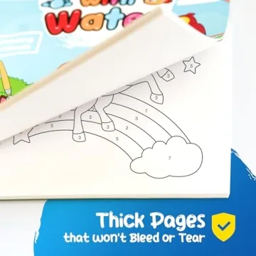 Mess-Free Paint With Water Book for Kids - Ages 2-6