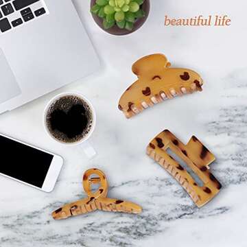 Stylish Rosmax Hair Clips for Women and Girls - 6 Pack