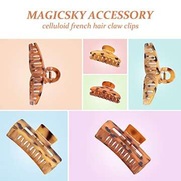 Stylish Rosmax Hair Clips for Women and Girls - 6 Pack