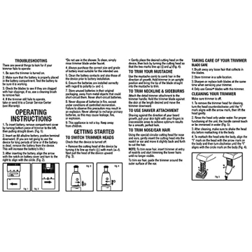 ConairMAN Cordless Nose Trimmer for Gentle Grooming