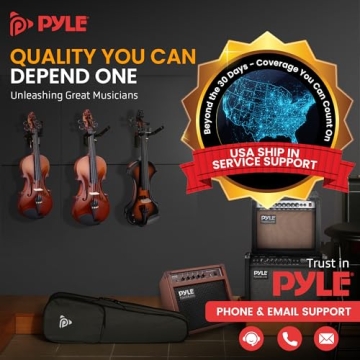 Pyle 3/4 Beginner Violin Kit with Case & Accessories