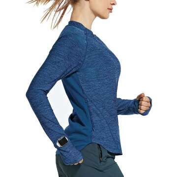 BALEAF Women's Quick Dry Long Sleeve Shirt for Outdoor