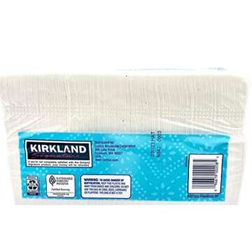 Signature White 1-Ply Embossed, Soft Strong Absorbent Casual Dining Paper Napkins - 1 Pk (260 Count)