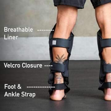 Elite Sports Muay Thai Shin Guards for Kickboxing & MMA
