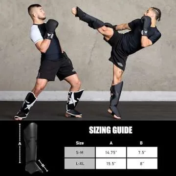 Elite Sports Muay Thai Shin Guards for Kickboxing & MMA