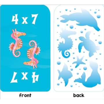 School Zone - Math War Multiplication Game Cards - Ages 8+, 3rd Grade, 4th Grade, 5th Grade, Math Games, Beginning Algebra, Multiplication Facts & Tables, and More