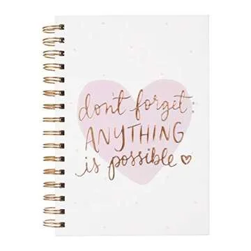 Dayna Lee Collection 6x8 Elegant Spiral-Bound Hardcover Journal - 200 Premium Pages - Perfect for Pe...